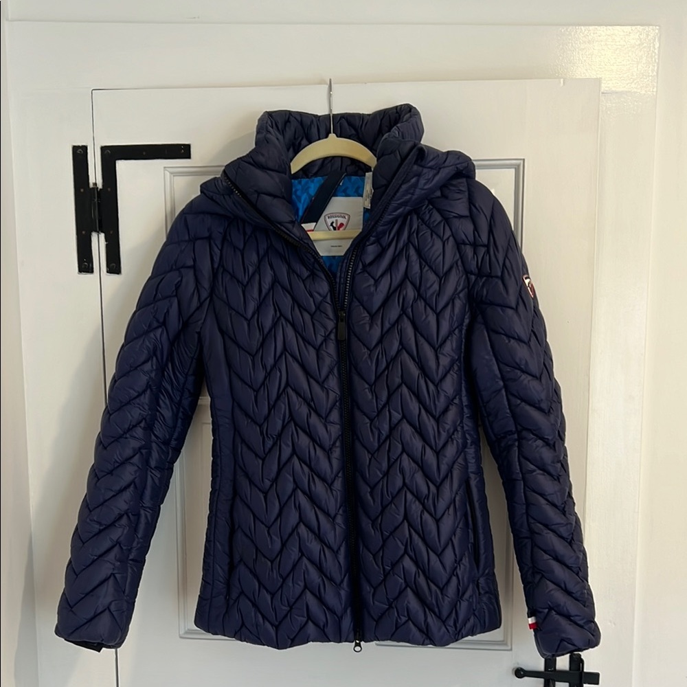 Rossignol Quilted Puffer Jacket, Blue, SM